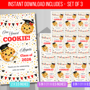 EDITABLE One Smart Cookie Tag