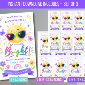 EDITABLE Our Future So Bright You're Gonna Need Shades Tag