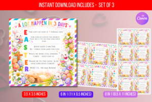 EDITABLE A Lot Can Happen Easter Gift Tag