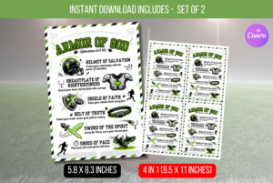 EDITABLE Armor of God Sports Prayer