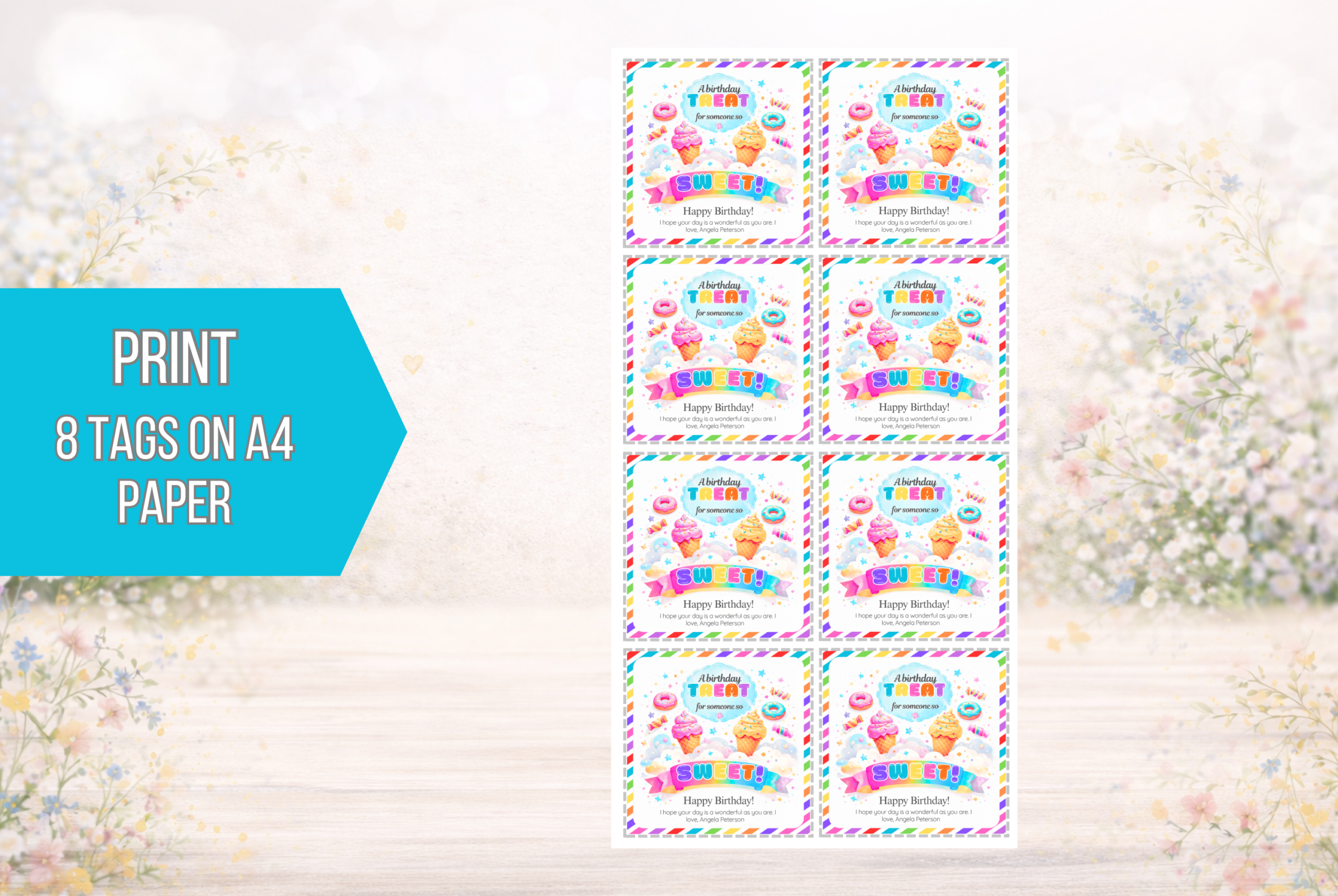 EDITABLE Birthday Treat Tags - Image 4