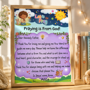 Prayer to God Template