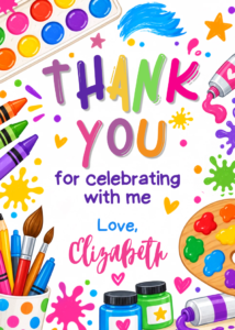 Arts and Craft Birthday Tag